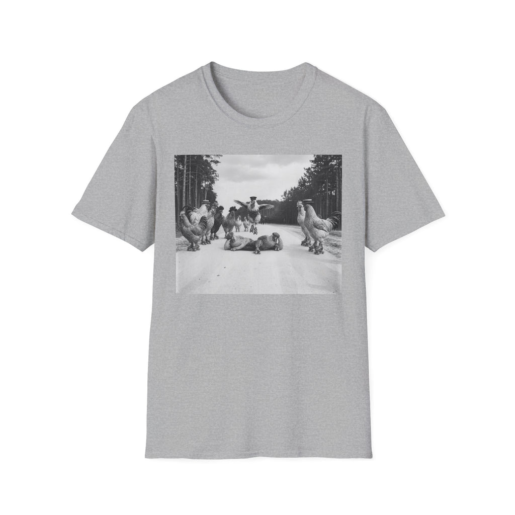 Old School Fowl Roller Skates T-Shirt