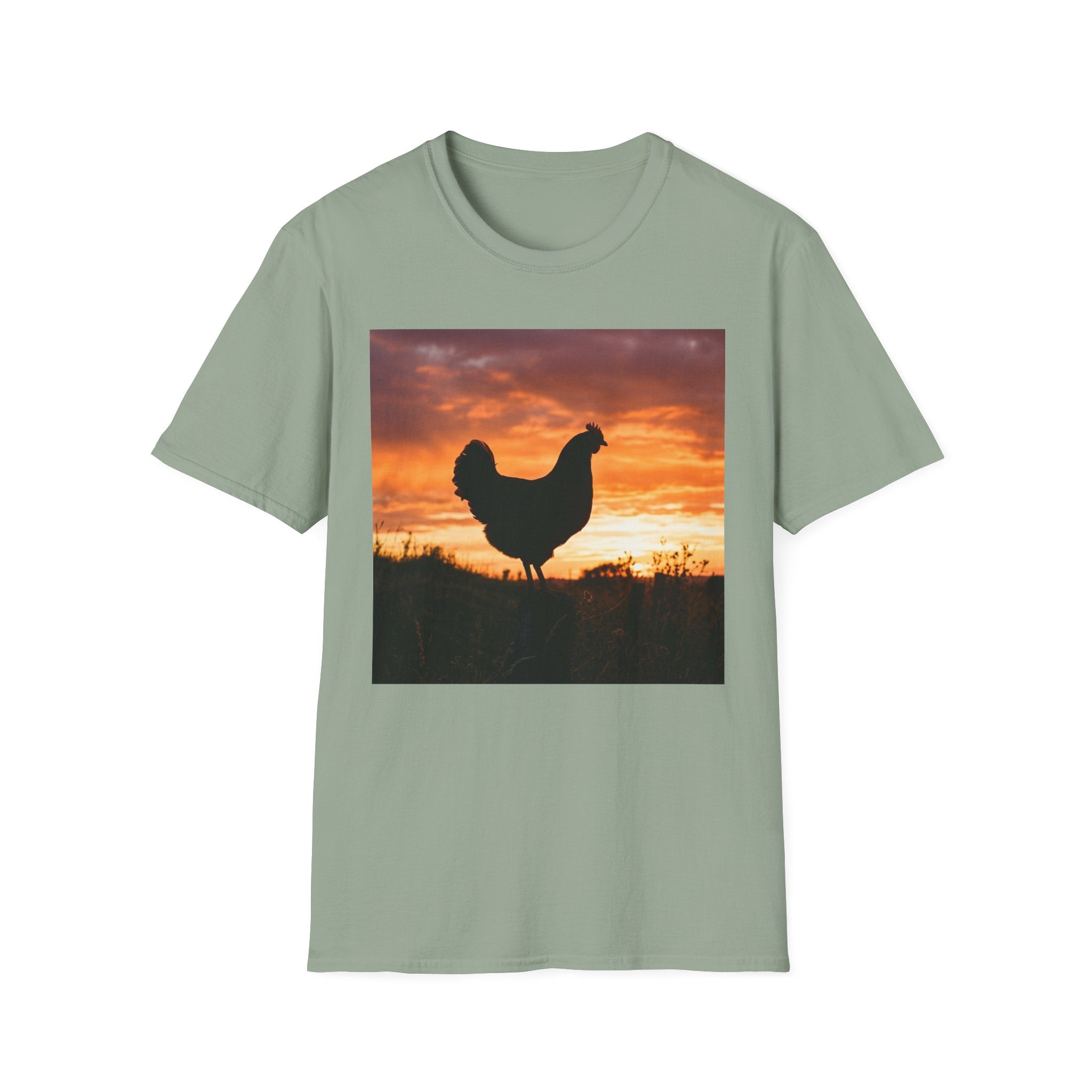 Hen Silhouette Fence T-Shirt