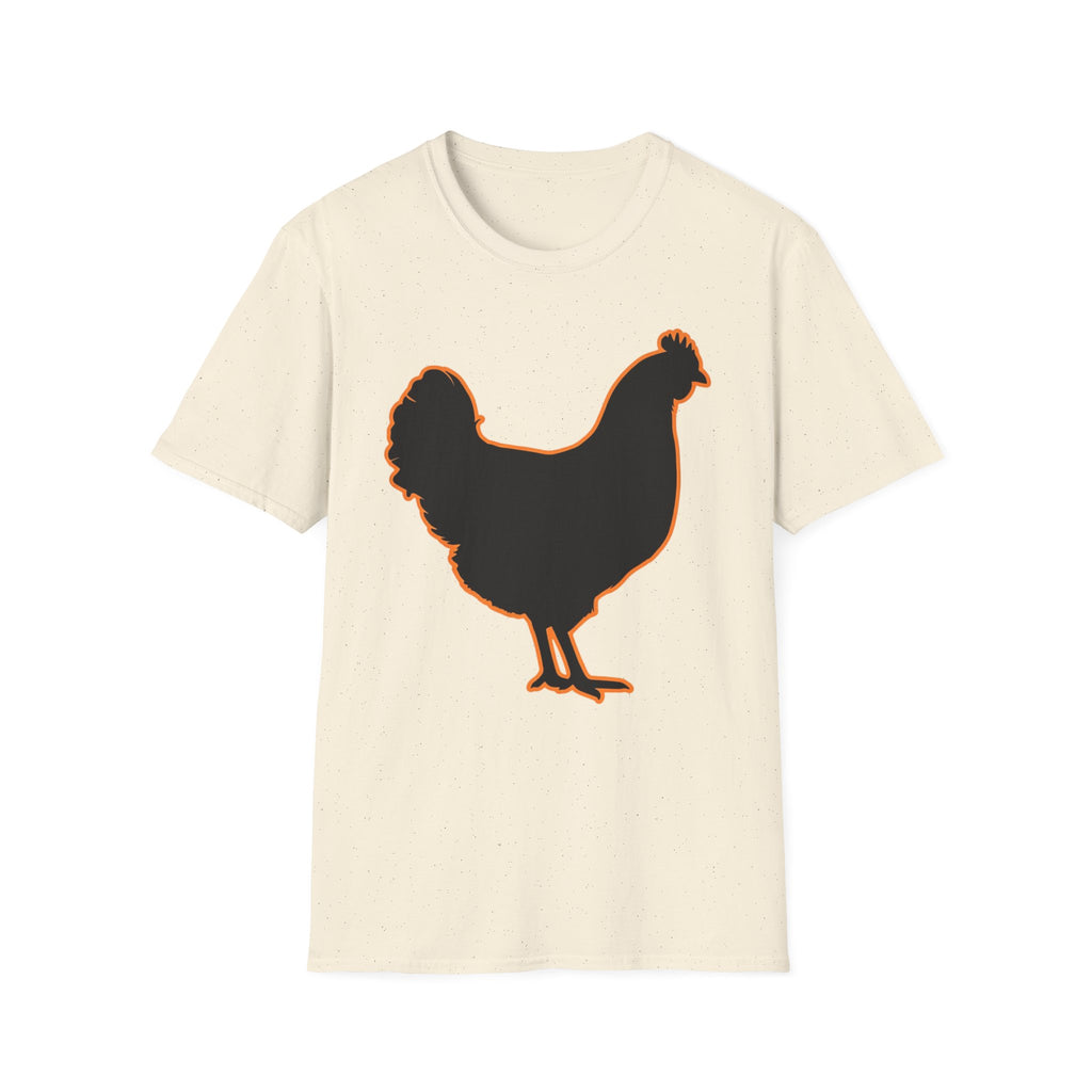 Hen Silhouette Black T-Shirt