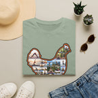 Hen Silhouette Yoga T-Shirt