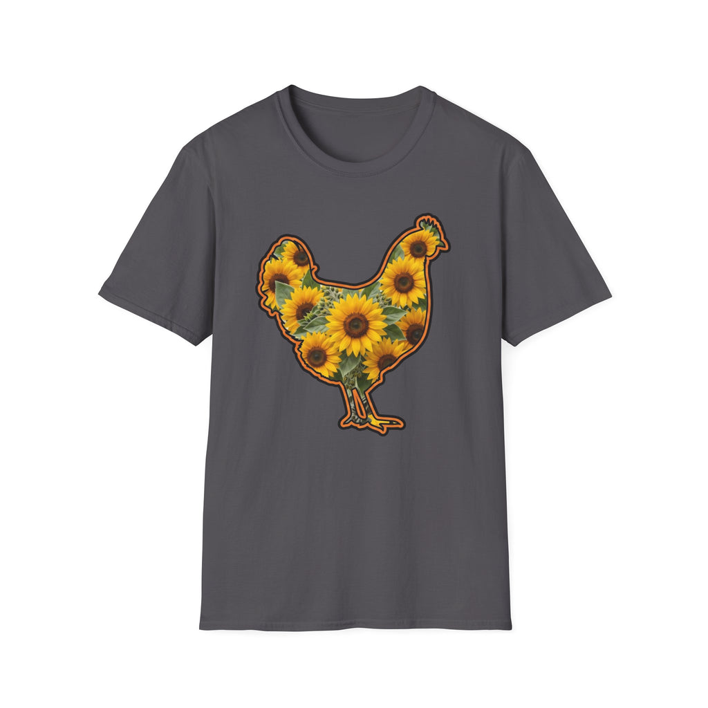 Hen Silhouette Sunflower T-Shirt