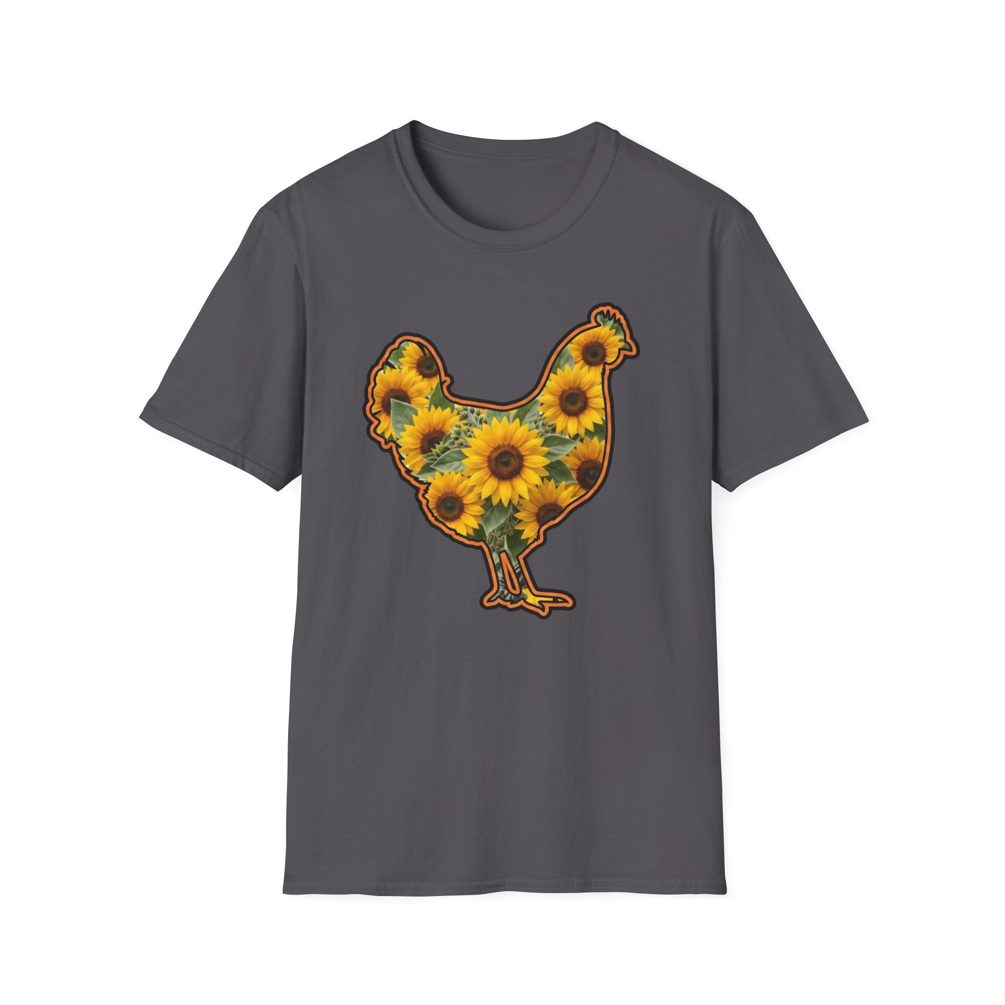 Hen Silhouette Sunflower T-Shirt