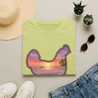 Hen Silhouette Beach V T-Shirt