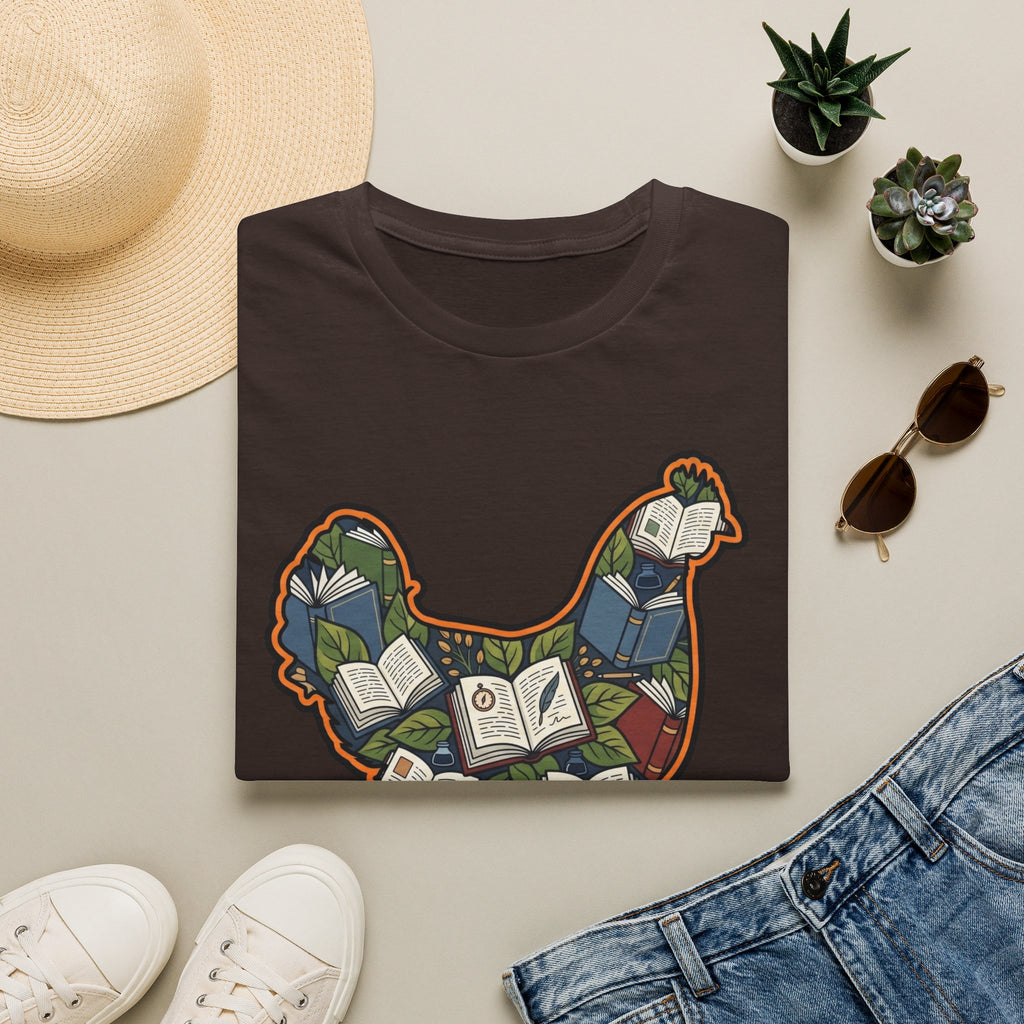 Hen Silhouette Books V T-Shirt