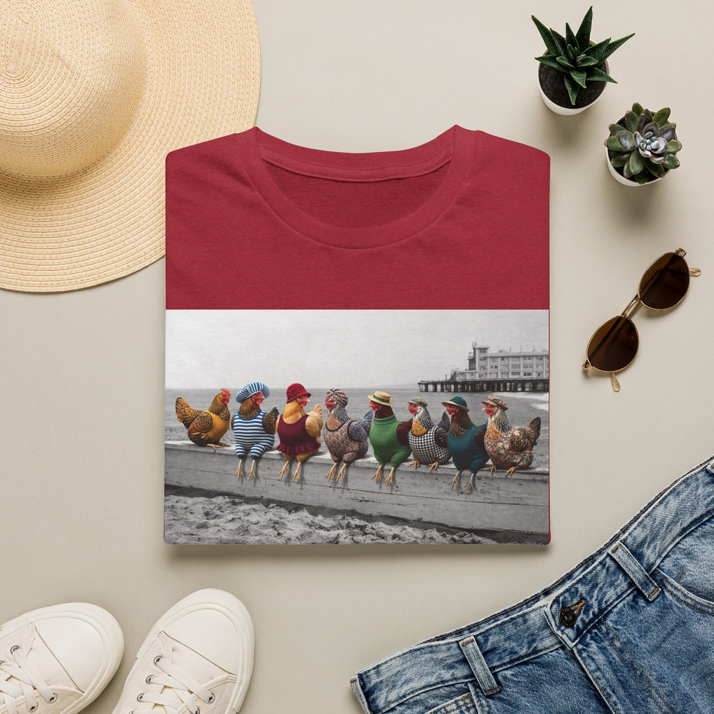 Beach Hens Sitting Color T-Shirt