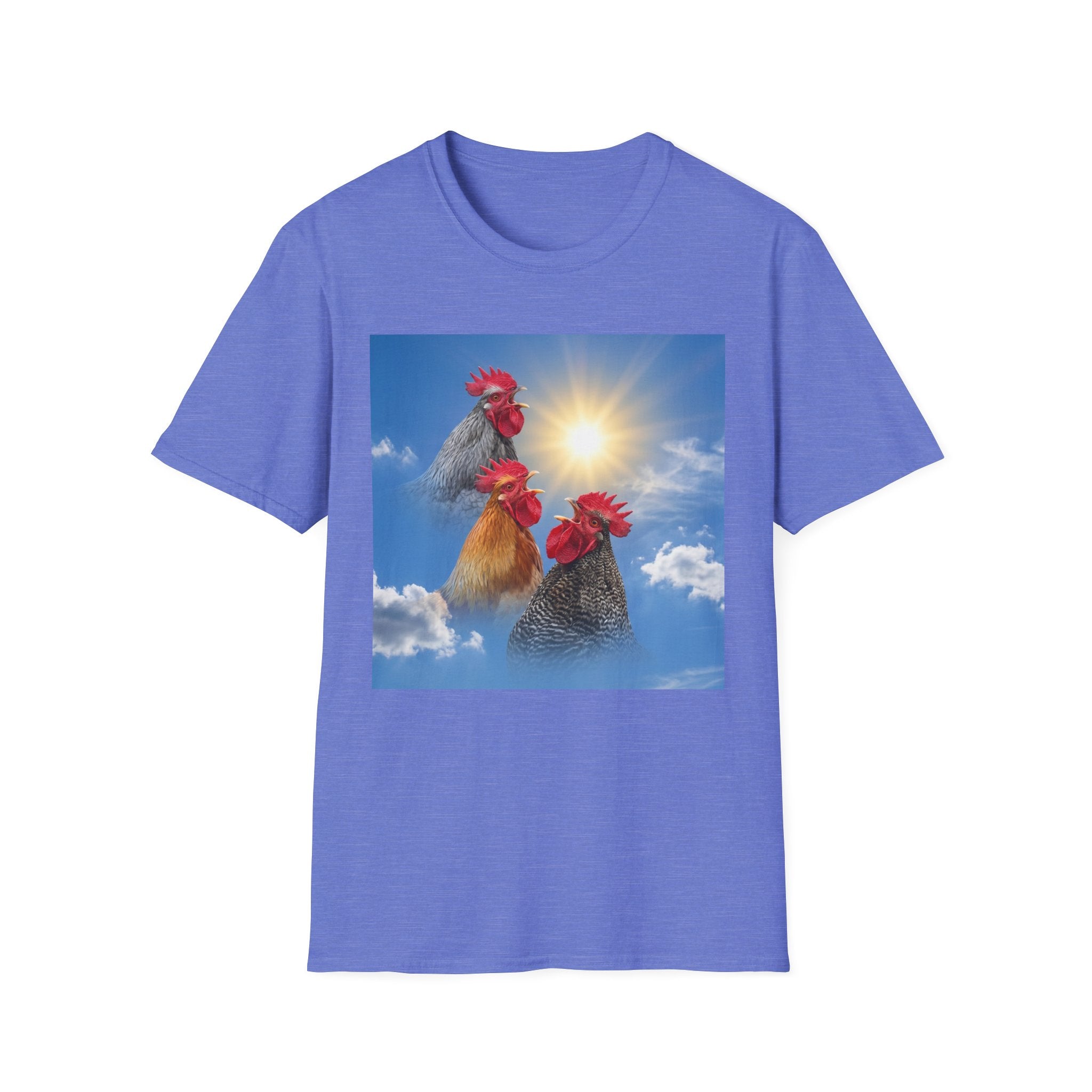 3 Rooster Sun T-Shirt