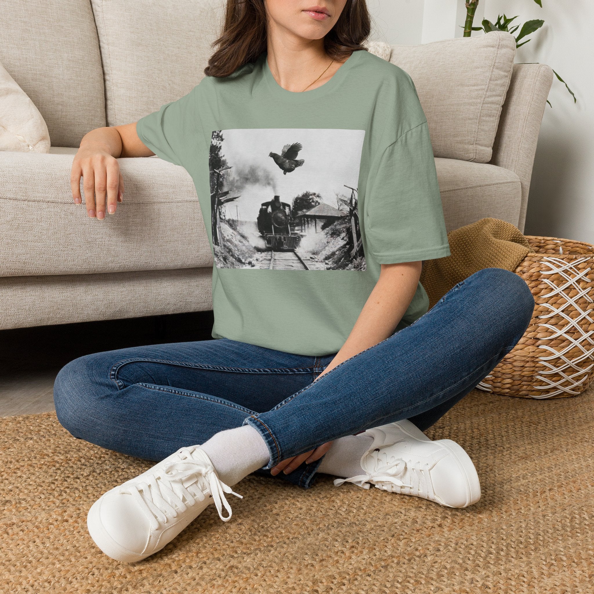 Hen Train Jump T-Shirt