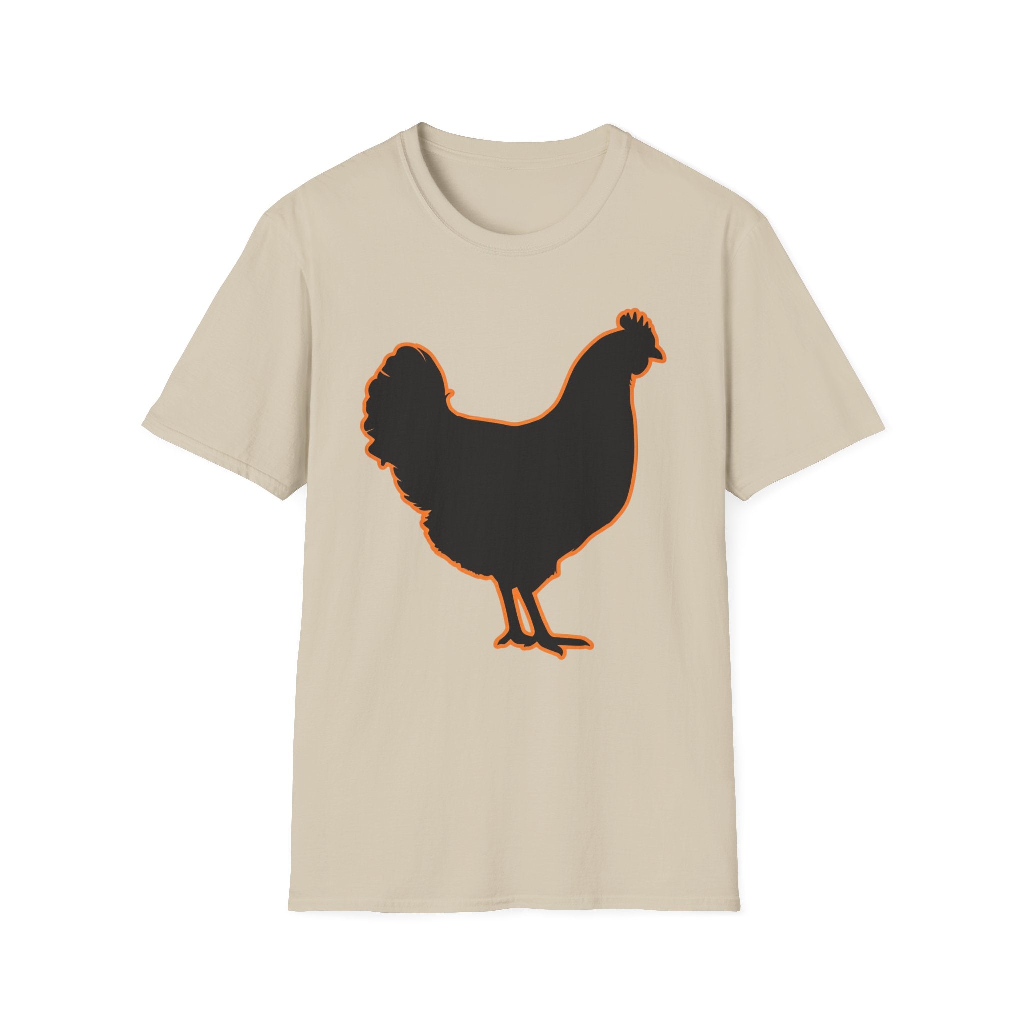 Hen Silhouette Black T-Shirt