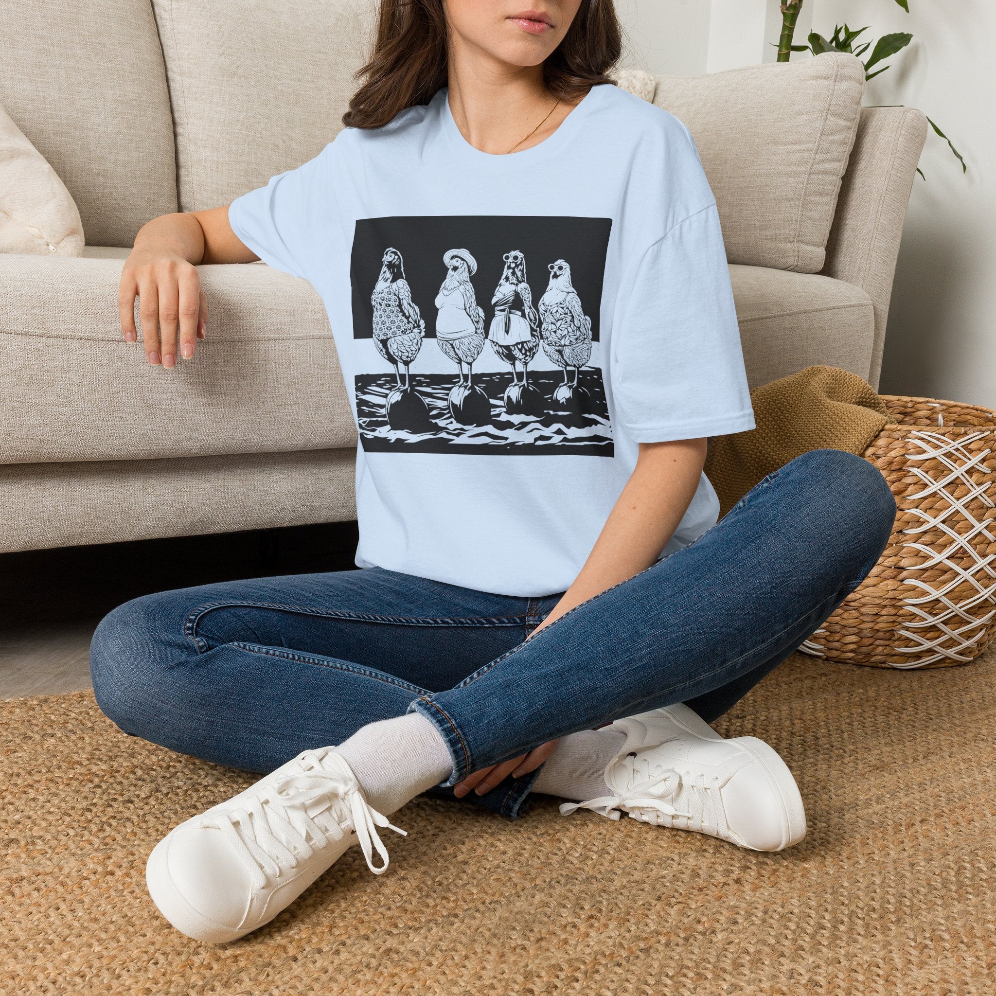 Beach Ball Hens Dark T-Shirt