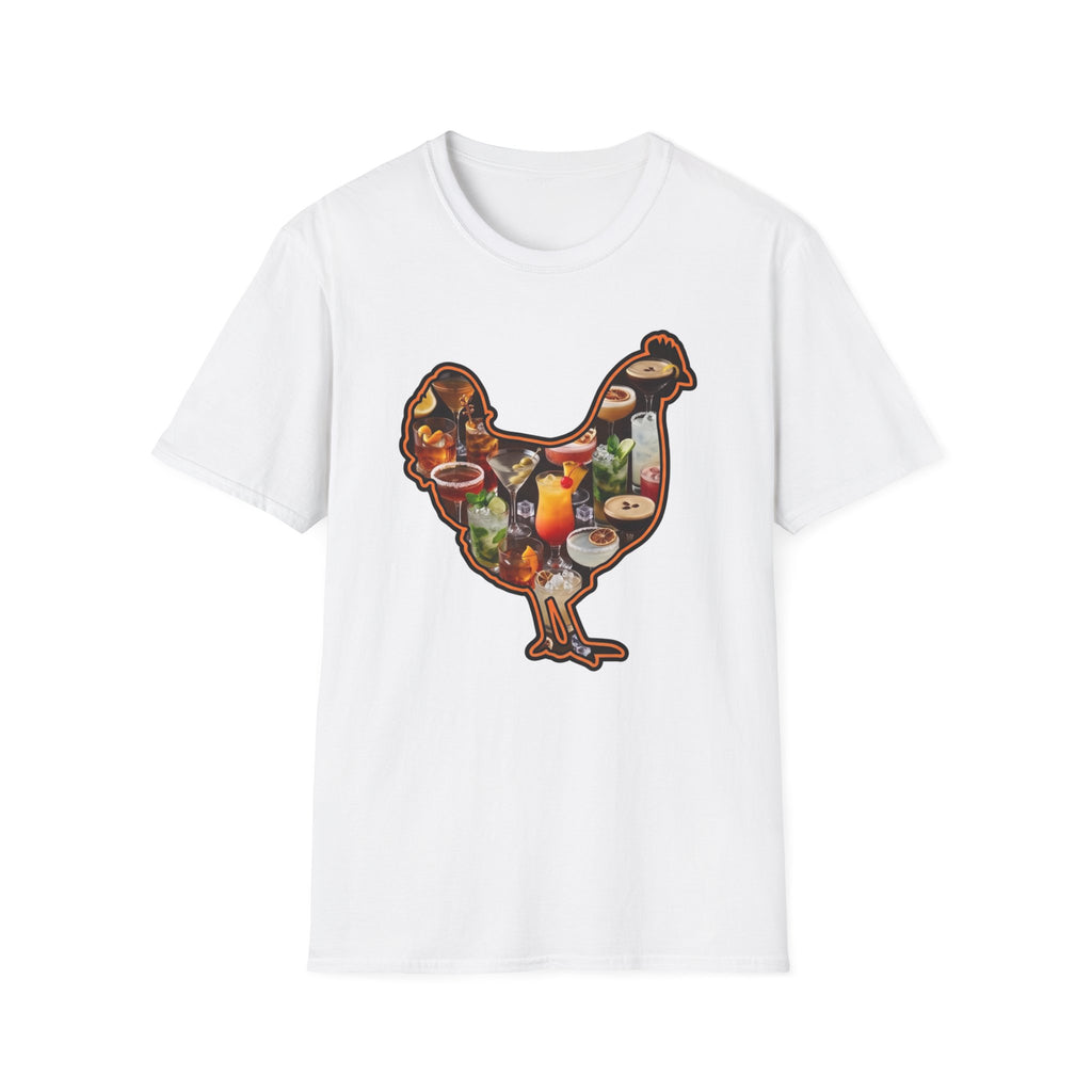 Hen Silhouette Cocktails T-Shirt