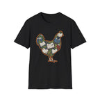 Hen Silhouette Books V T-Shirt