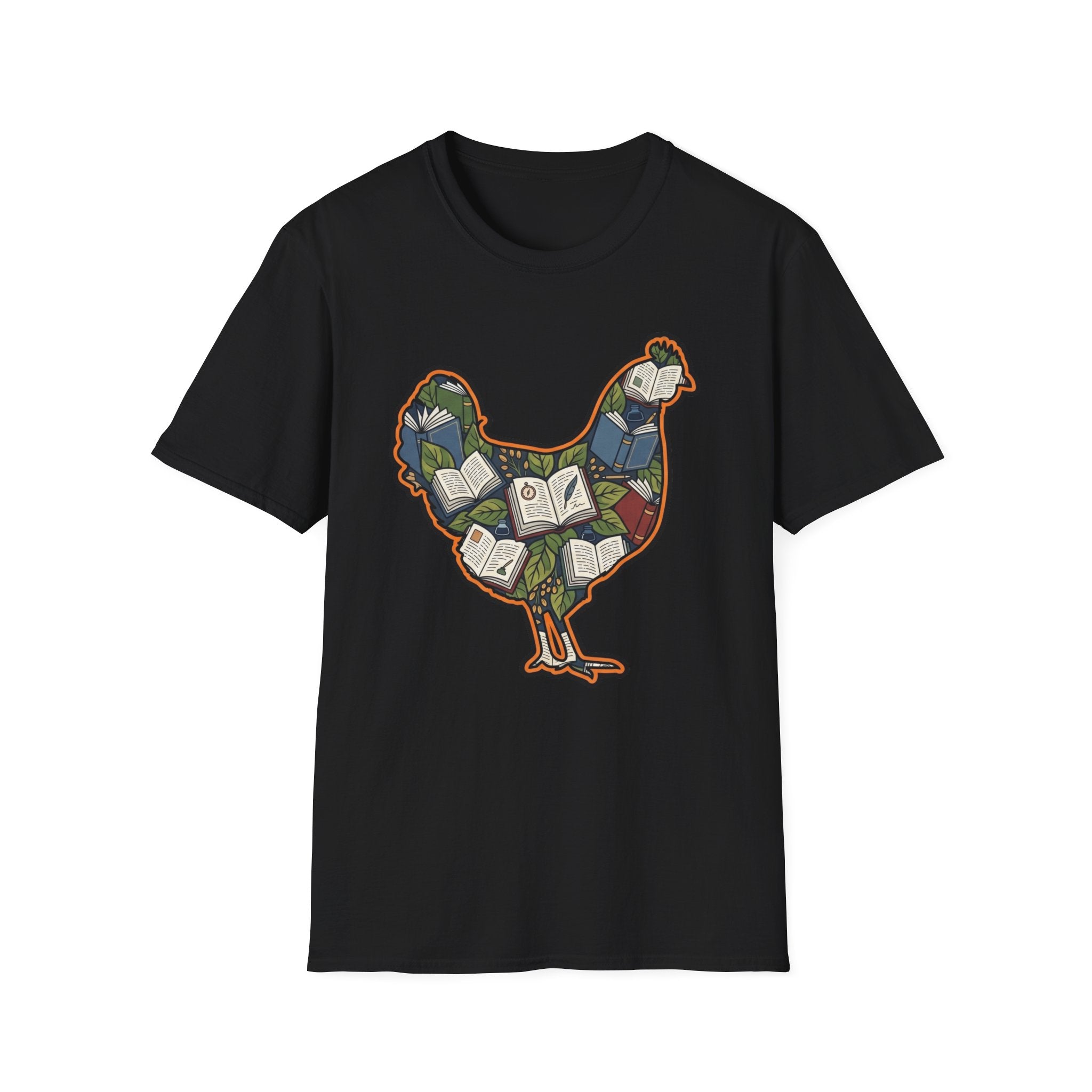 Hen Silhouette Books V T-Shirt