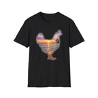 Hen Silhouette Beach T-Shirt