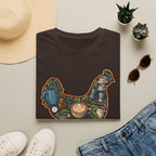 Hen Silhouette Coffee V T-Shirt