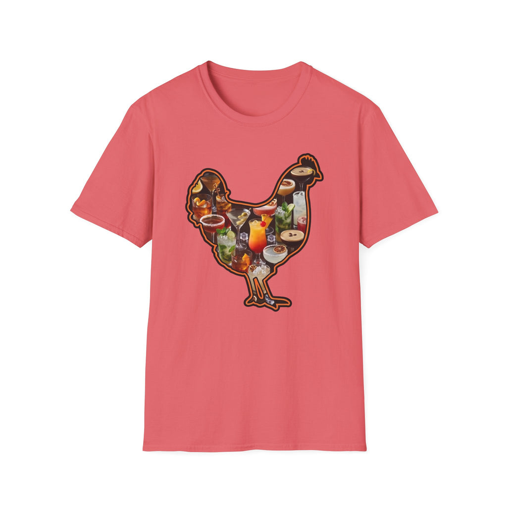 Hen Silhouette Cocktails T-Shirt