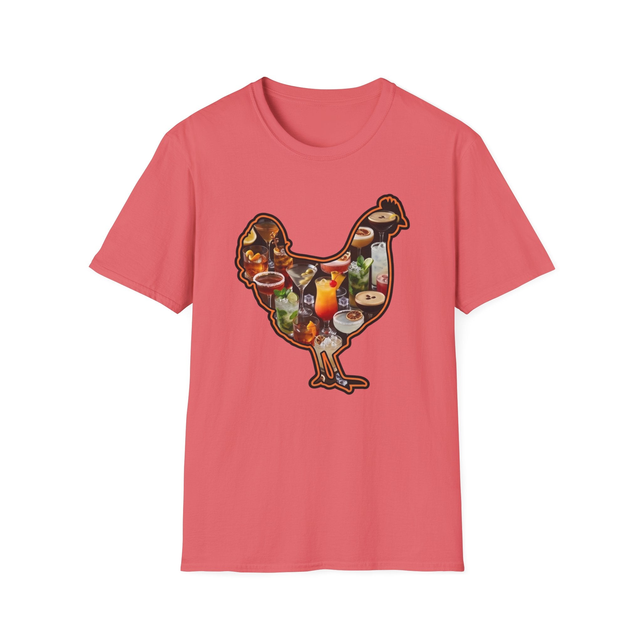 Hen Silhouette Cocktails T-Shirt