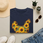 Hen Silhouette Sunflower T-Shirt