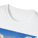 3 Rooster Sunrise Barn T-Shirt