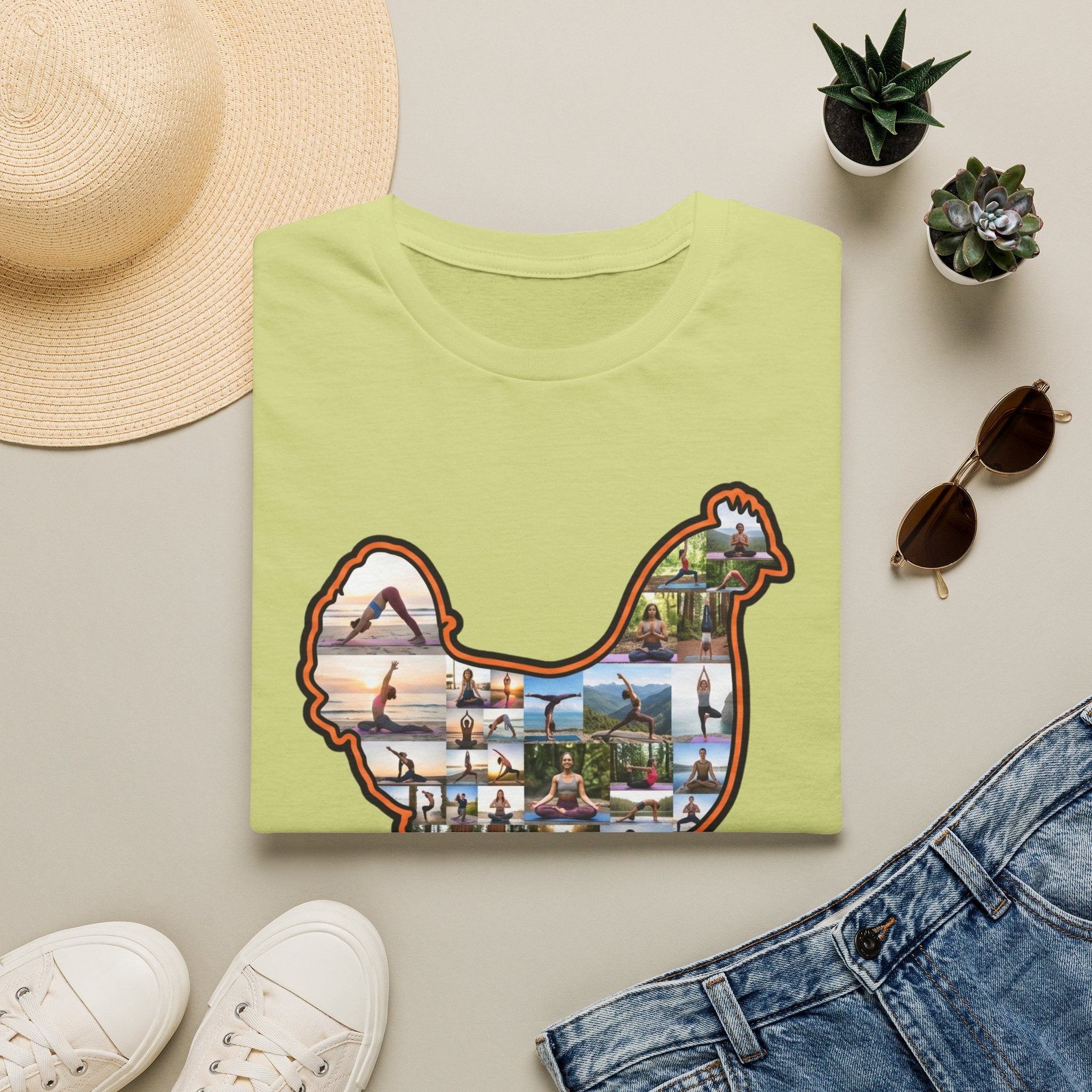 Hen Silhouette Yoga T-Shirt