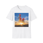 3 Rooster Sunrise Mountain T-Shirt