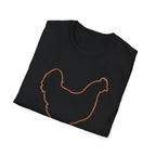 Hen Silhouette White T-Shirt