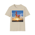 3 Rooster Sunrise Mountain T-Shirt