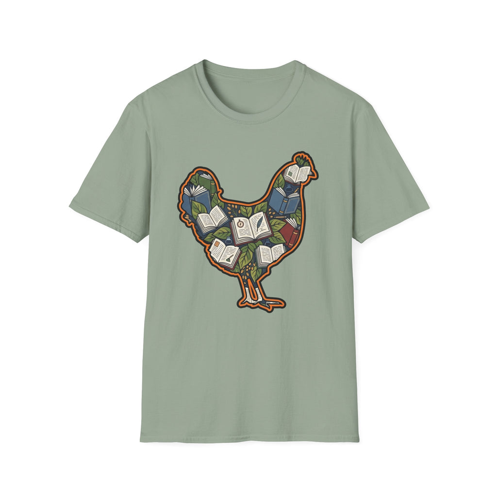 Hen Silhouette Books V T-Shirt