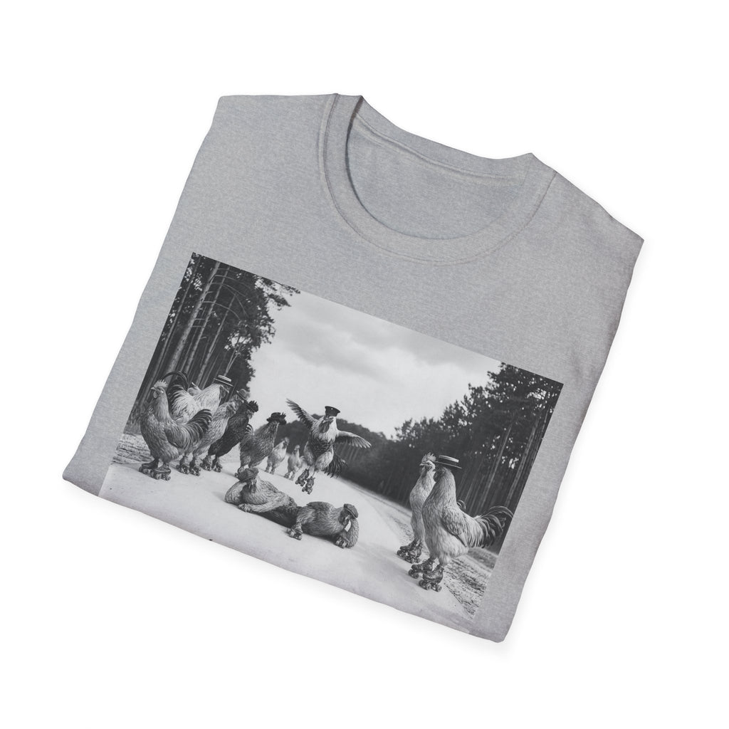 Old School Fowl Roller Skates T-Shirt