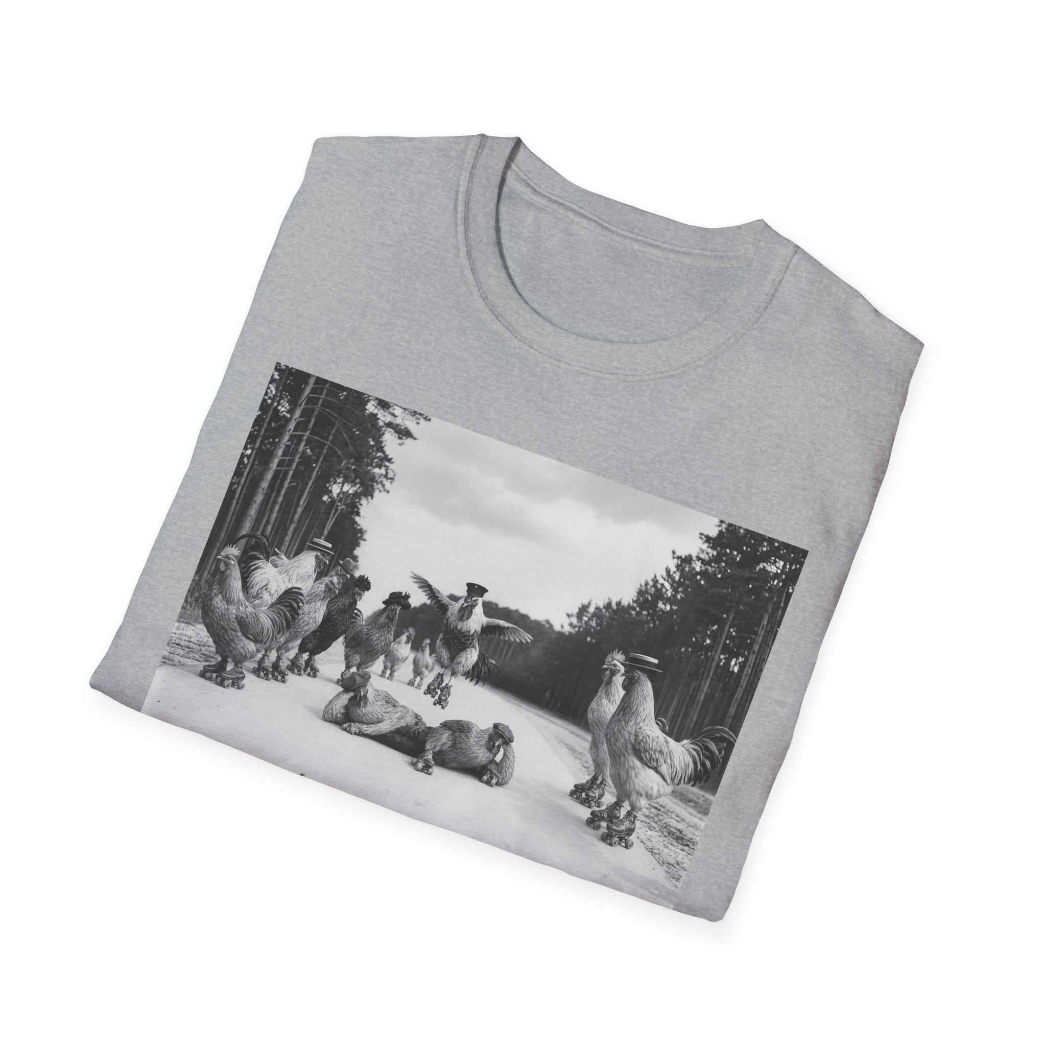 Old School Fowl Roller Skates T-Shirt