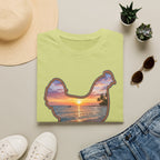 Hen Silhouette Beach T-Shirt