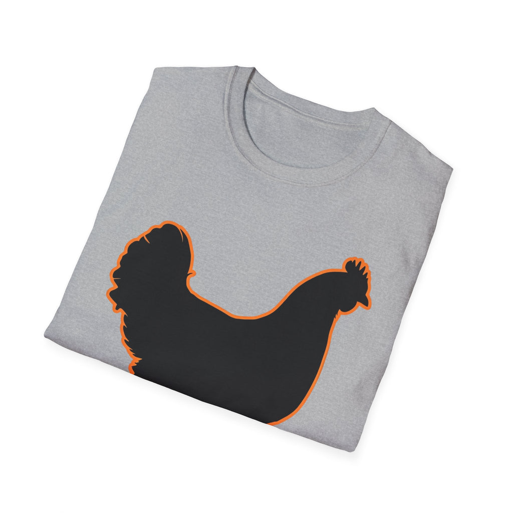 Hen Silhouette Black T-Shirt