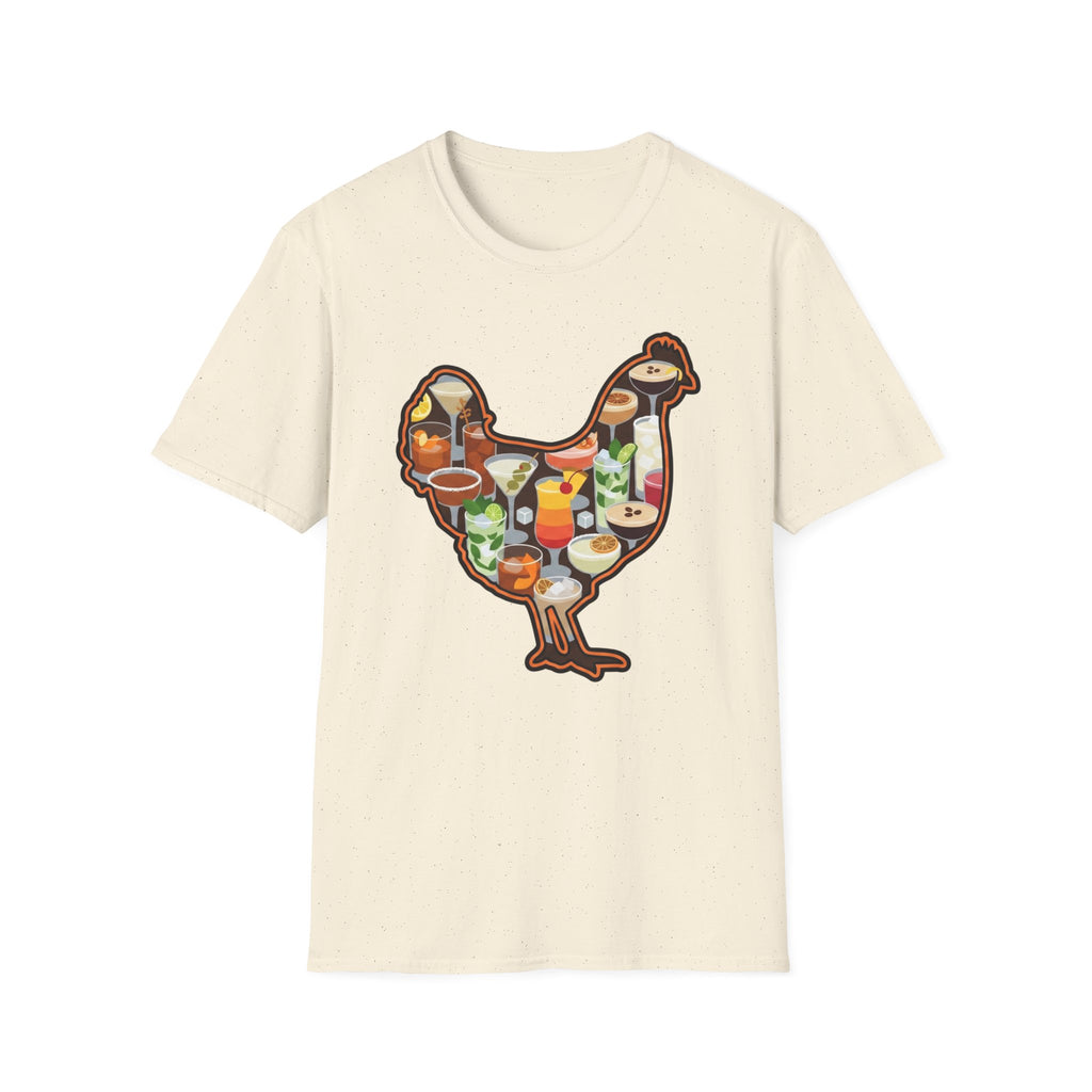 Hen Silhouette Cocktails V T-Shirt