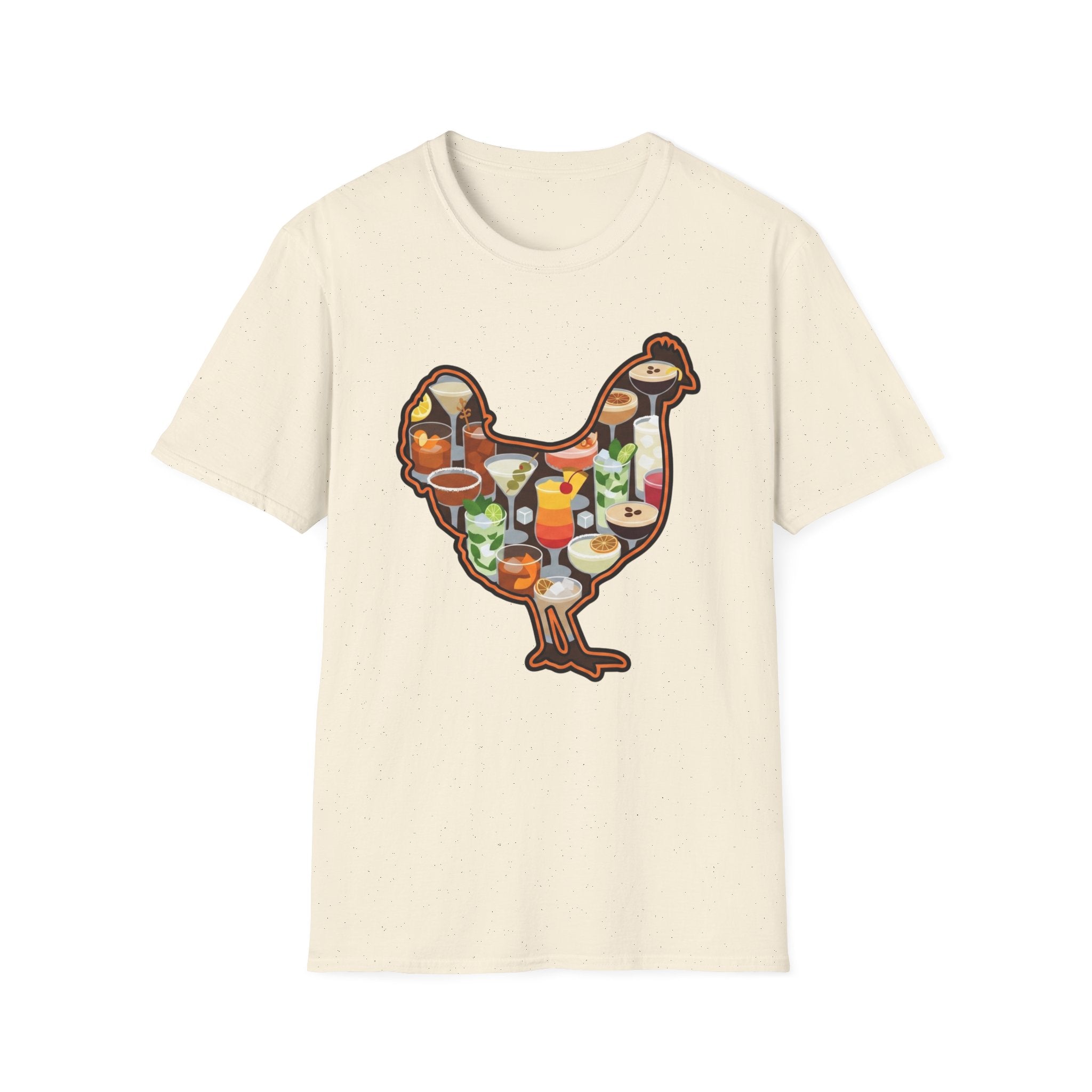 Hen Silhouette Cocktails V T-Shirt