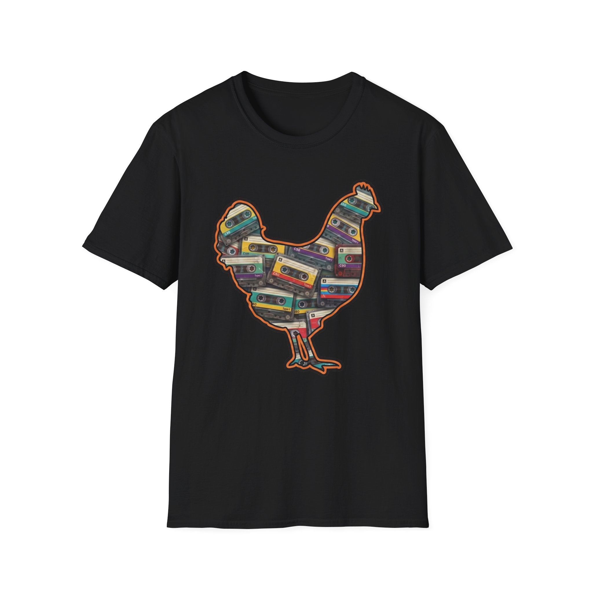 Hen Silhouette Cassettes T-Shirt