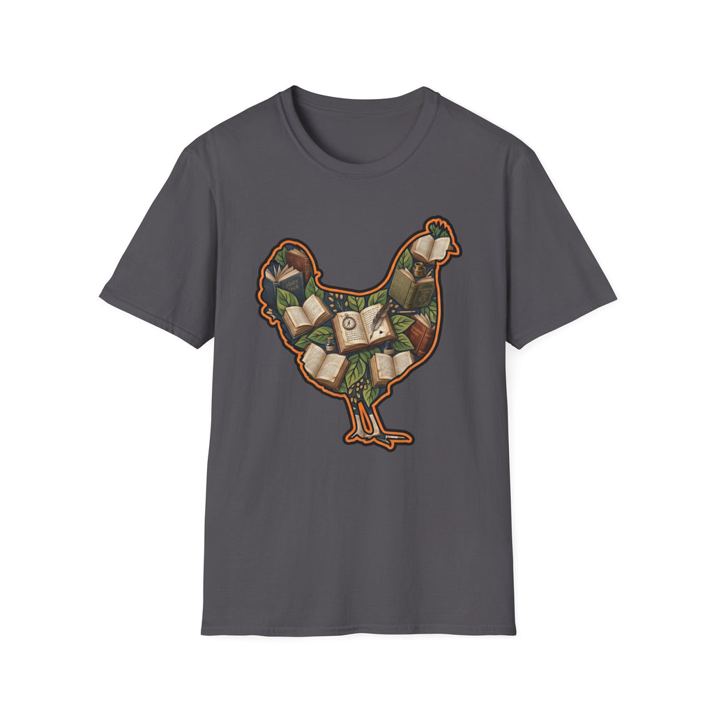 Hen Silhouette Books T-Shirt