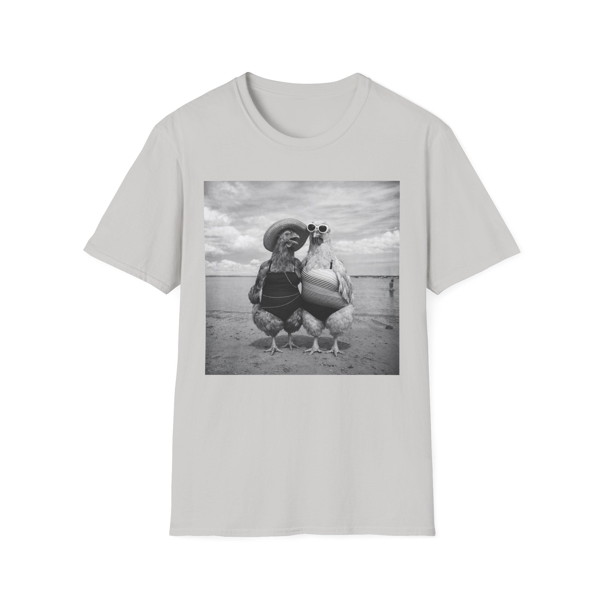 Day at the Beach B&W T-Shirt