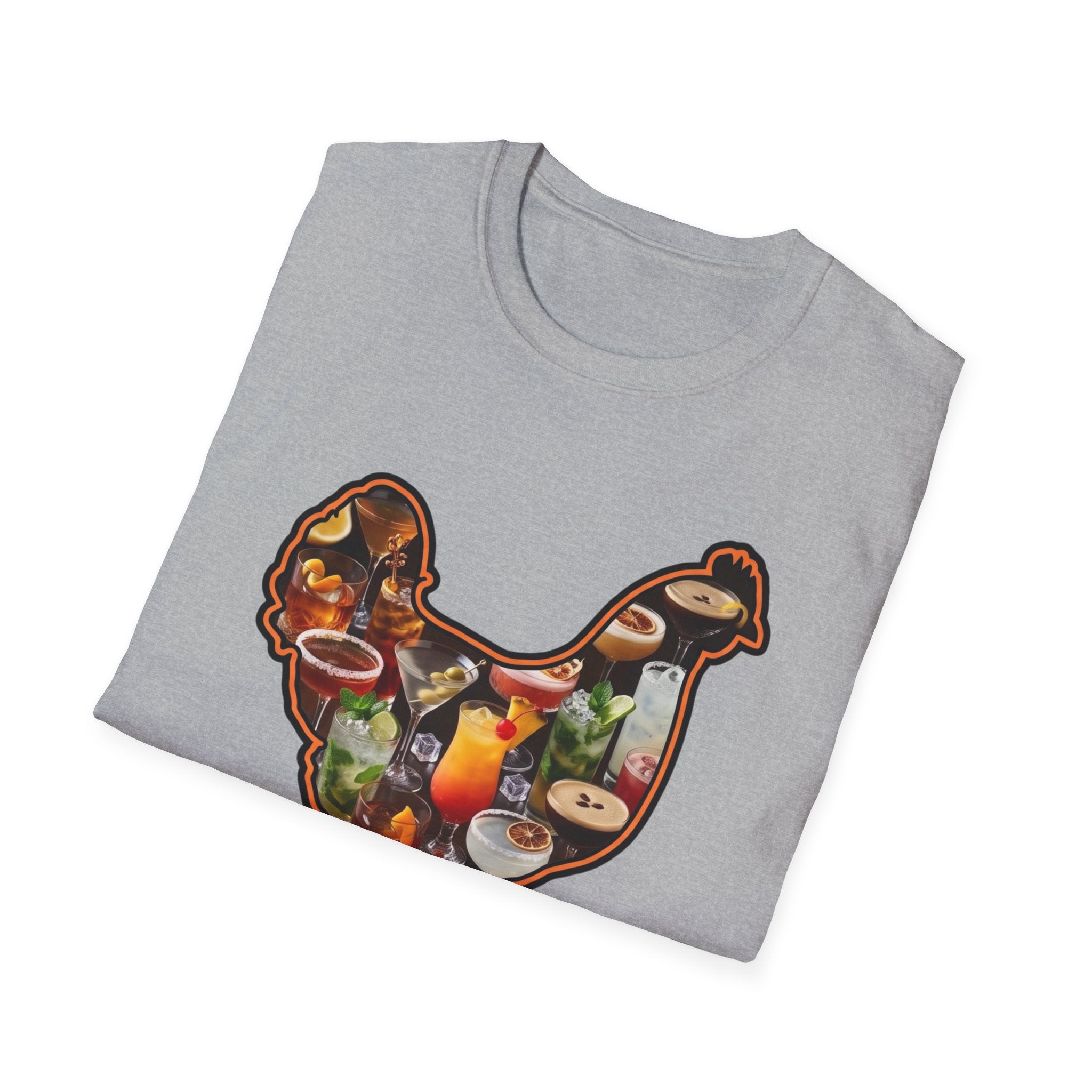 Hen Silhouette Cocktails T-Shirt