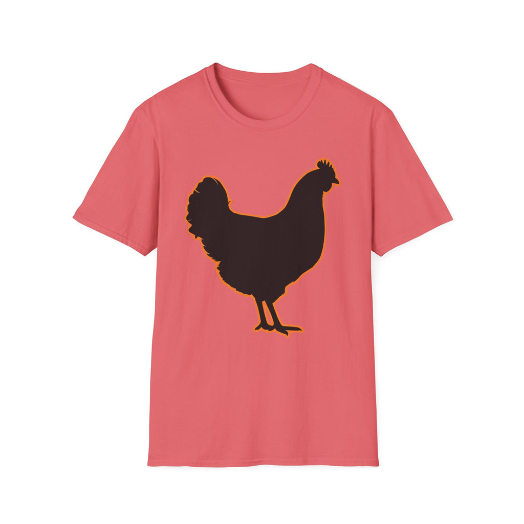 Hen Silhouette Black T-Shirt