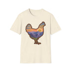 Hen Silhouette Mountain Sunset V T-Shirt