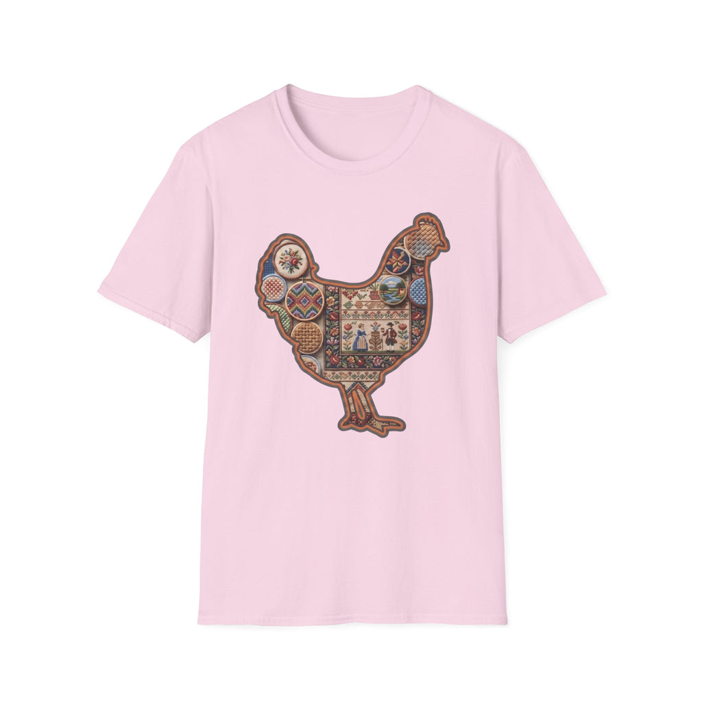 Hen Silhouette Needlepoint T-Shirt