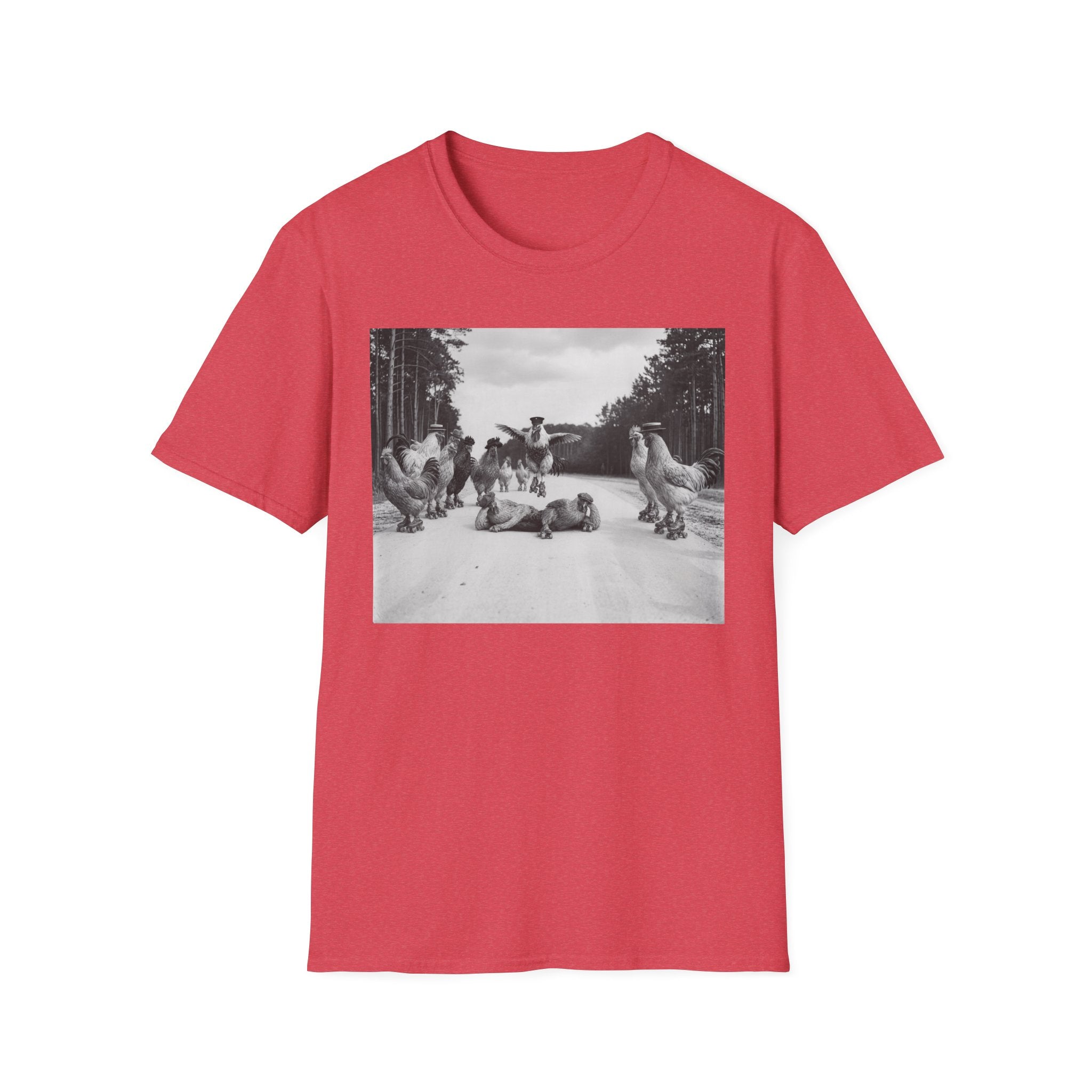 Old School Fowl Roller Skates T-Shirt