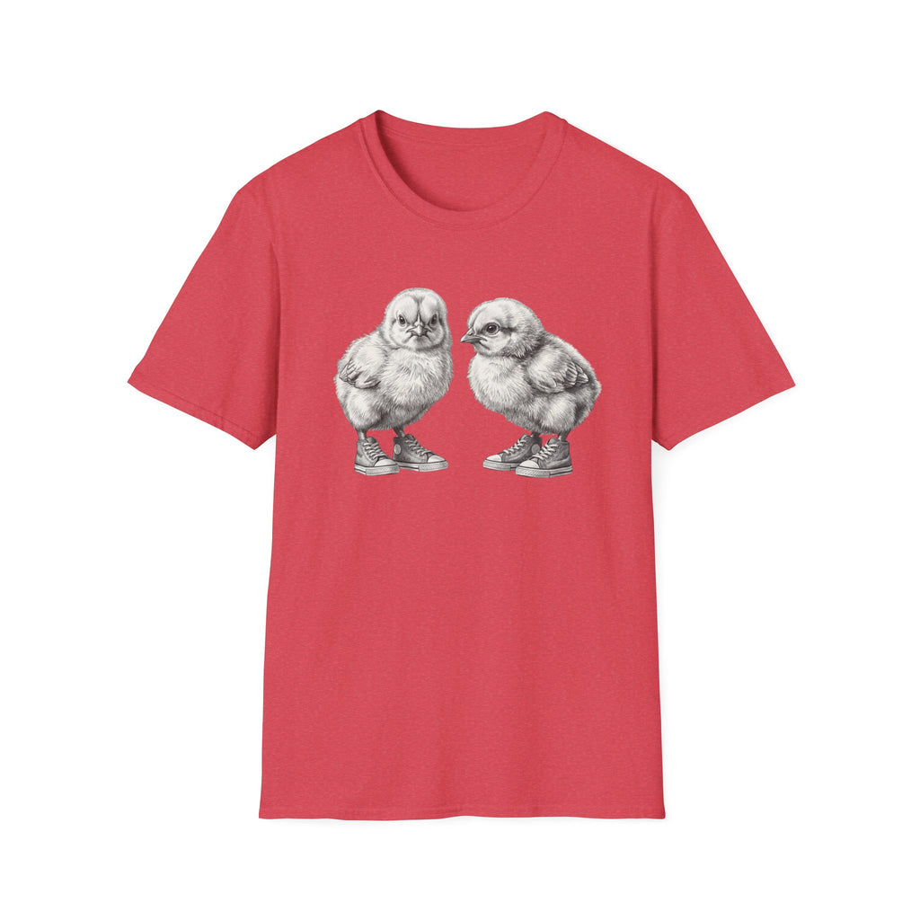 Baby Chicks in Clucks Drawing T-Shirt