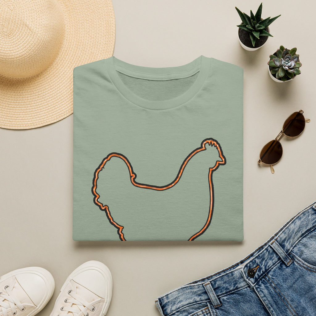 Hen Silhouette White T-Shirt