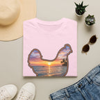 Hen Silhouette Beach T-Shirt