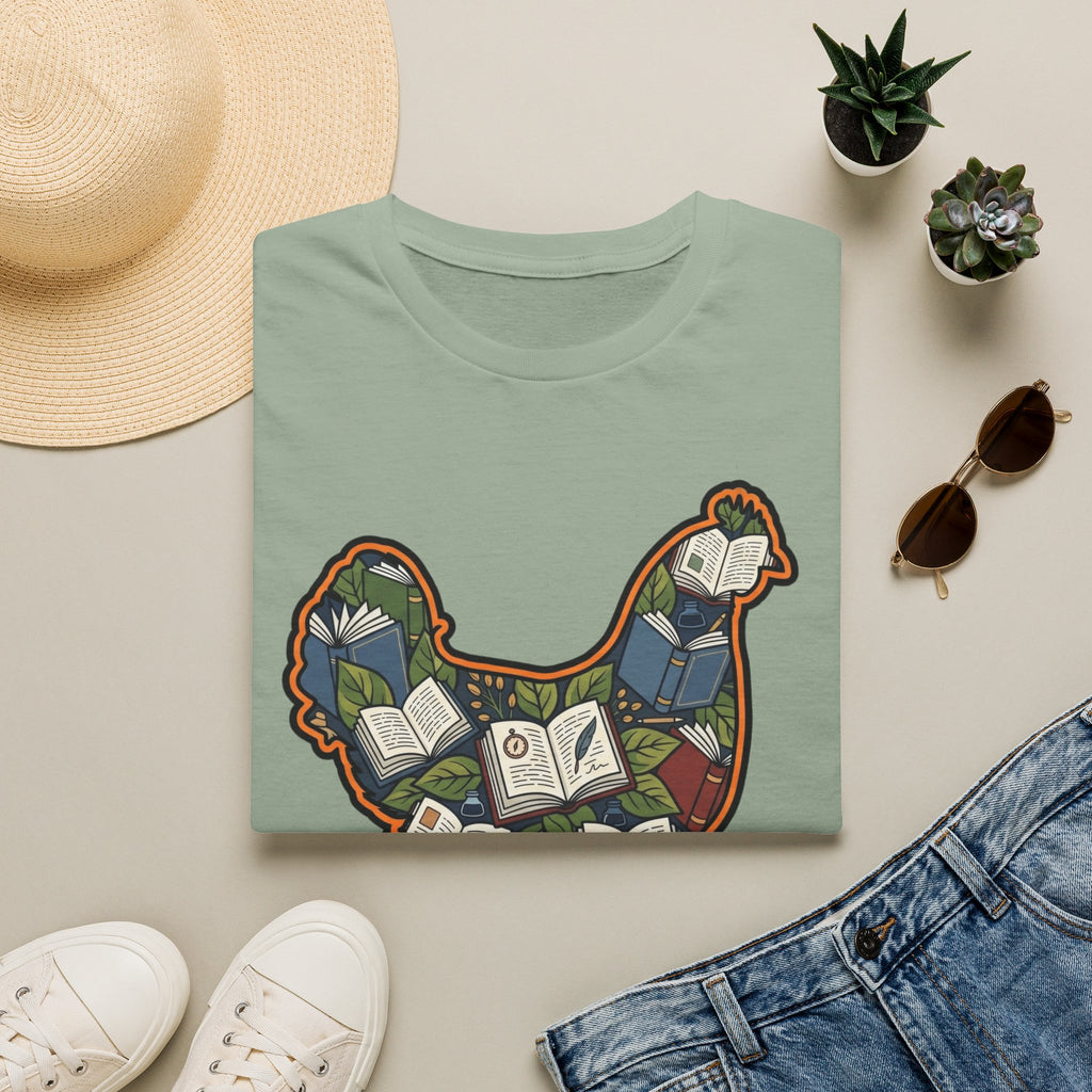 Hen Silhouette Books V T-Shirt