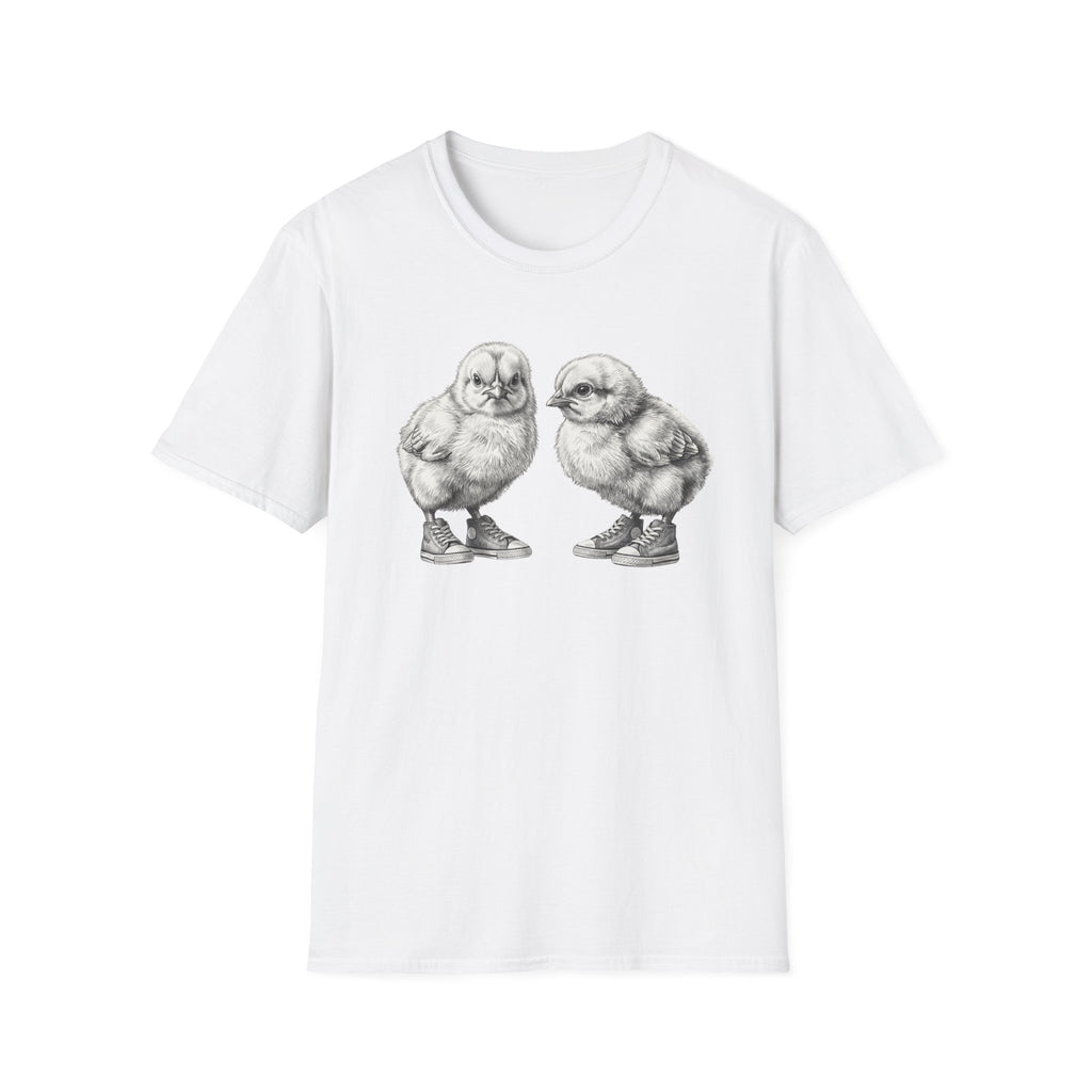 Baby Chicks in Clucks Drawing T-Shirt
