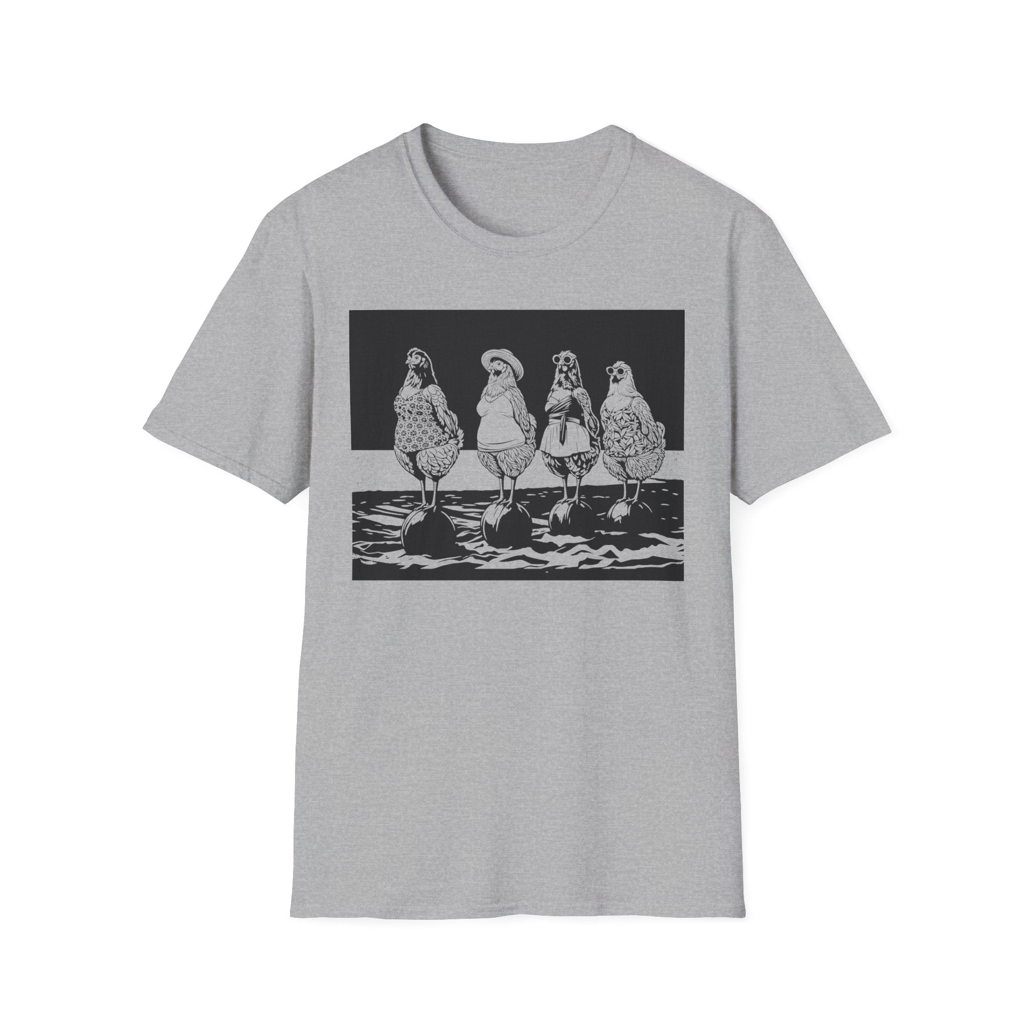 Beach Ball Hens Dark T-Shirt