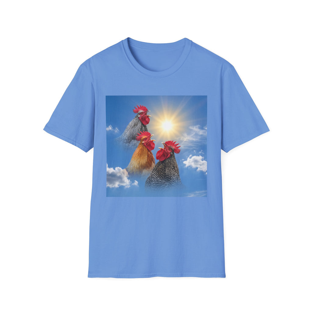 3 Rooster Sun T-Shirt