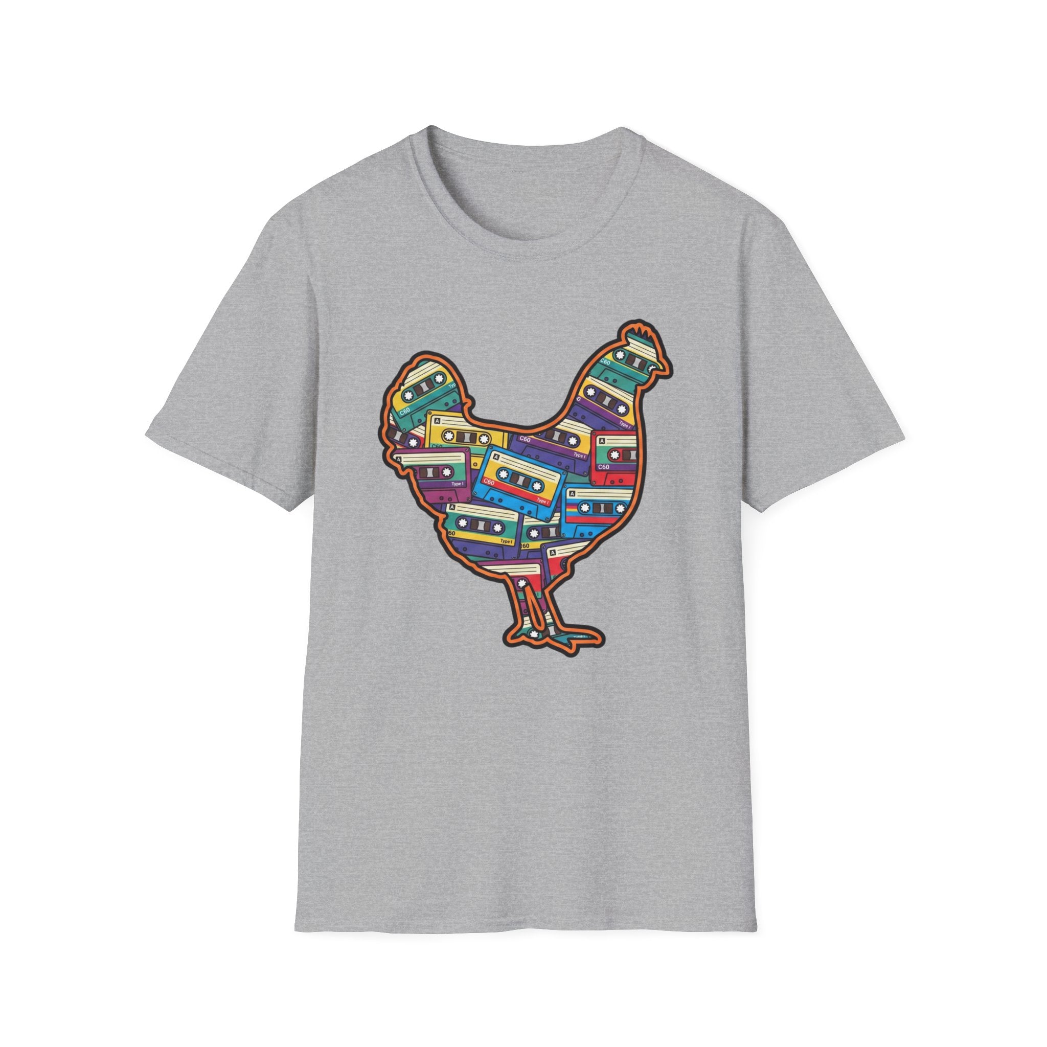Hen Silhouette Cassettes V T-Shirt