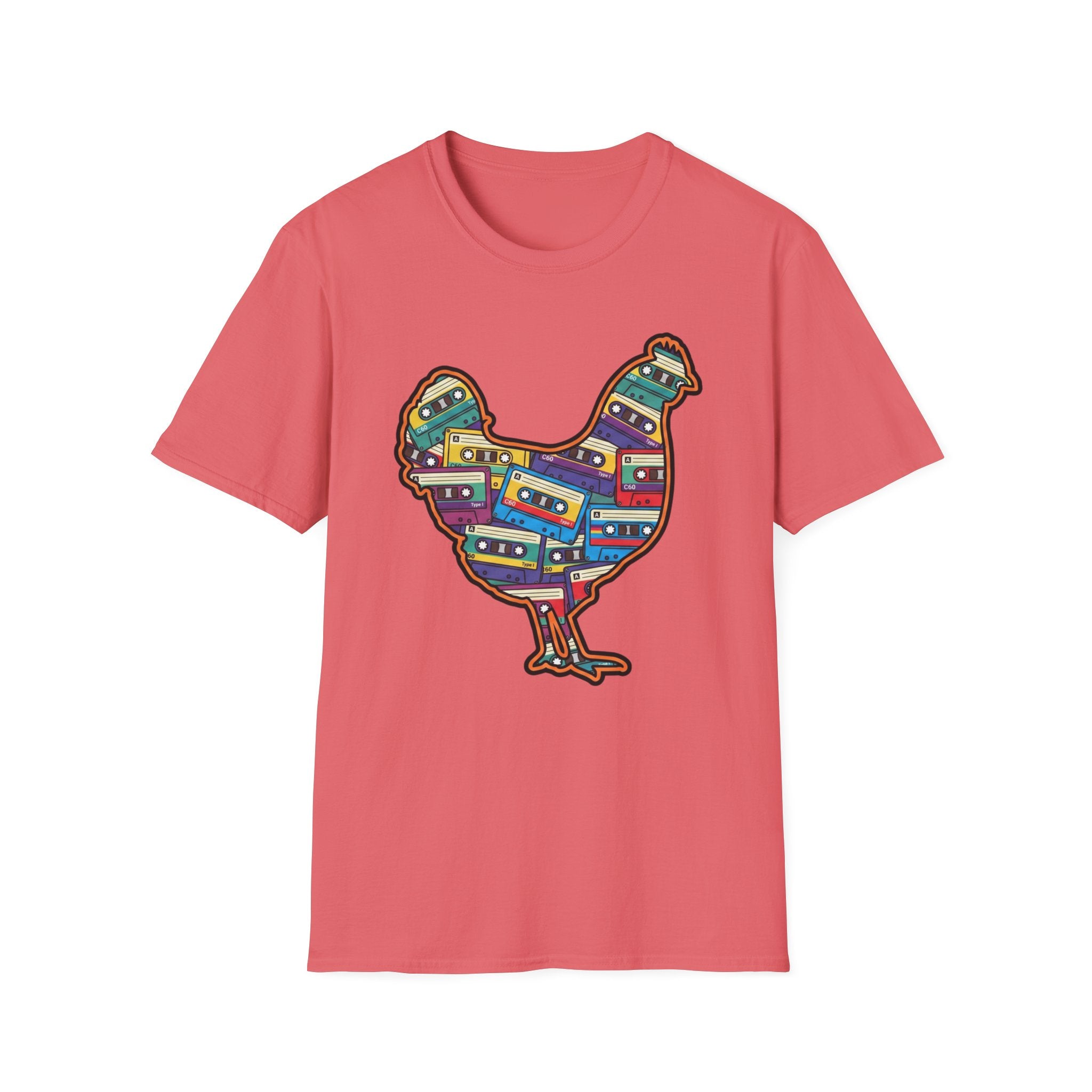 Hen Silhouette Cassettes V T-Shirt